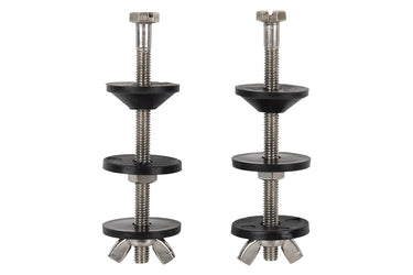 Cofan – Conjunto de Tornillos para Taza o Cisterna | M6 x 90 mm | Acero Inoxidable | Incluye Juntas y Palomillas